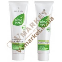 Набор Алоэ Вера Зубная паста-гель (Aloe Vera Tooth Gel), 100 мл и/или Зубная паста-гель для чувствительных зубов (Aloe Vera Sensitive Tooth Gel), 100мл на выбор 2шт, LR